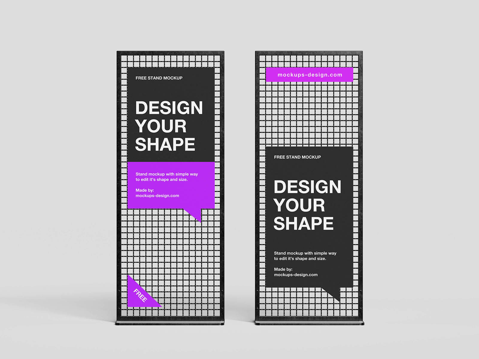 Free Standing Display Mockup PSD Template