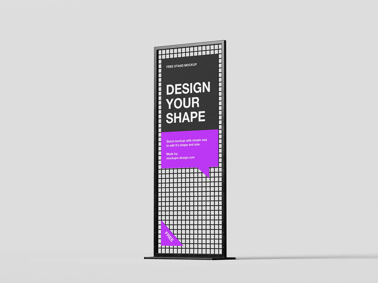 Free Standing Display Mockup PSD Template