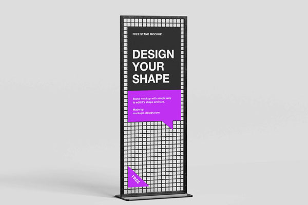 Free Standing Display Mockup PSD Template