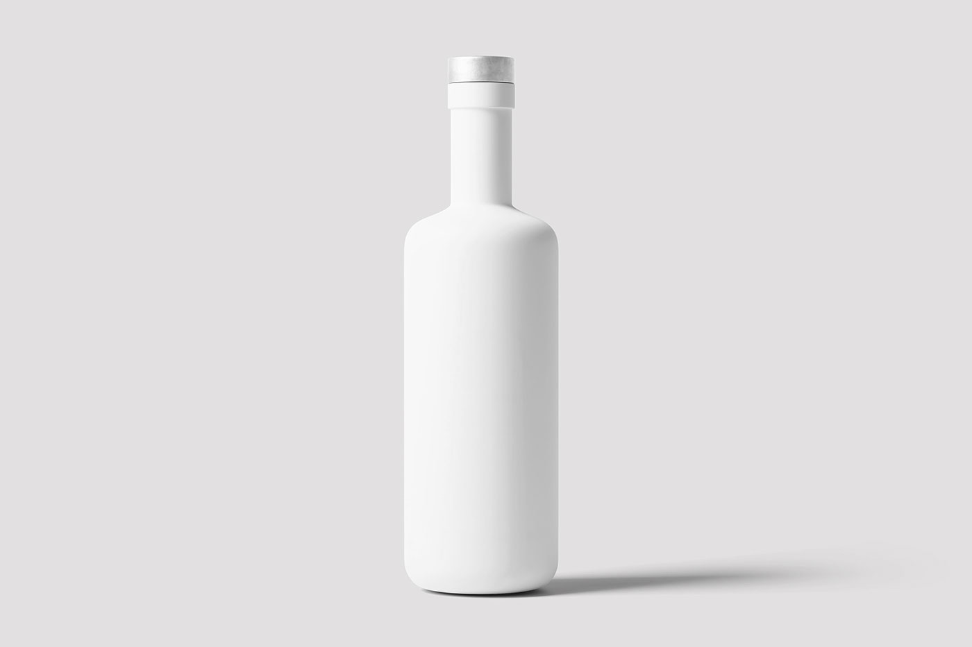 Free Standing Glass Bottle Mockup PSD Template