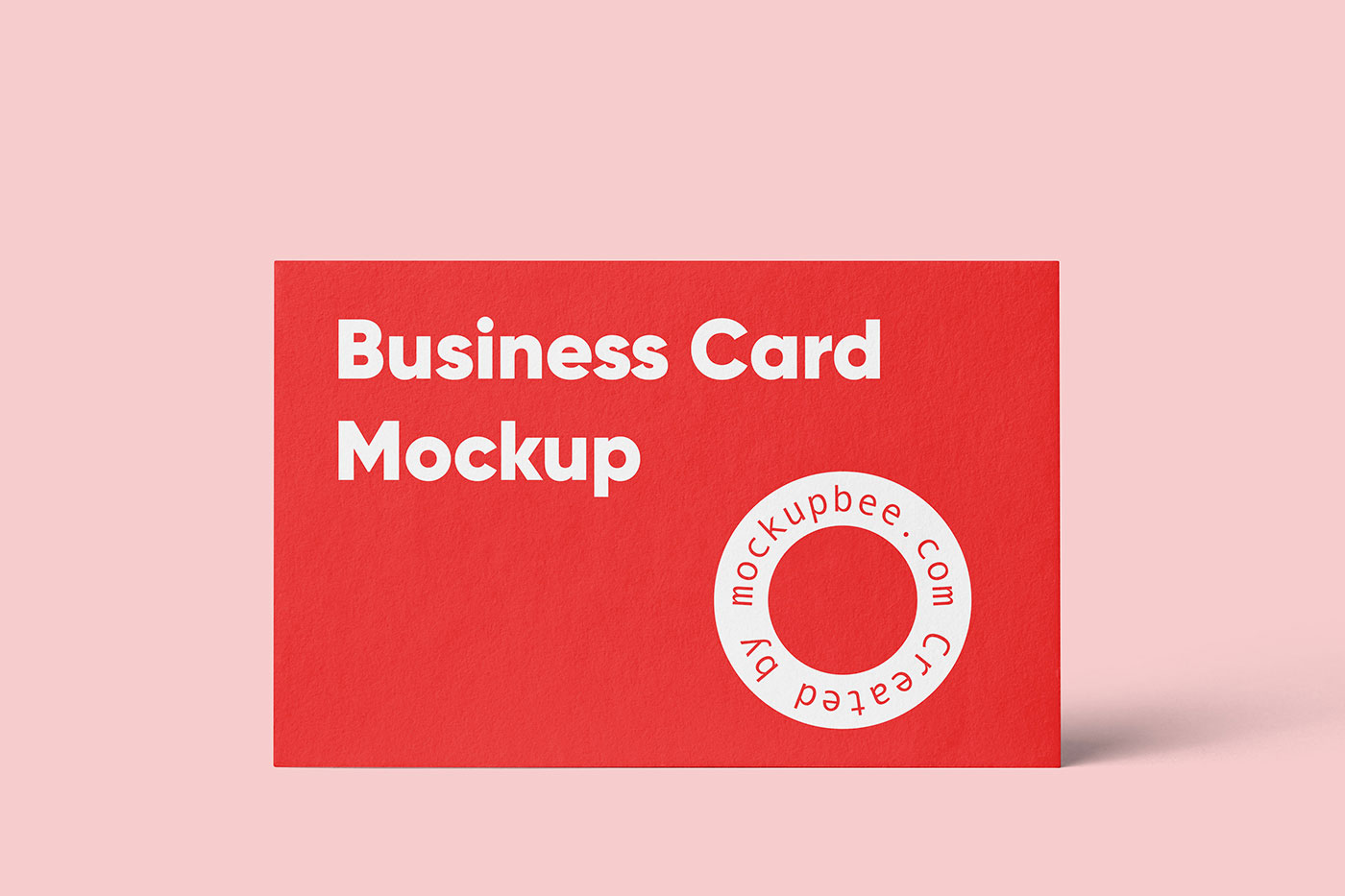 Free Standing Horizontal Card Mockup PSD Template