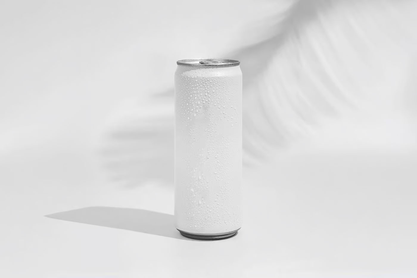 Free Tall Vertical Can Mockup PSD Template