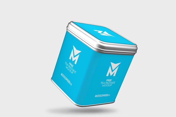 Free Tea Package Mockups PSD Template