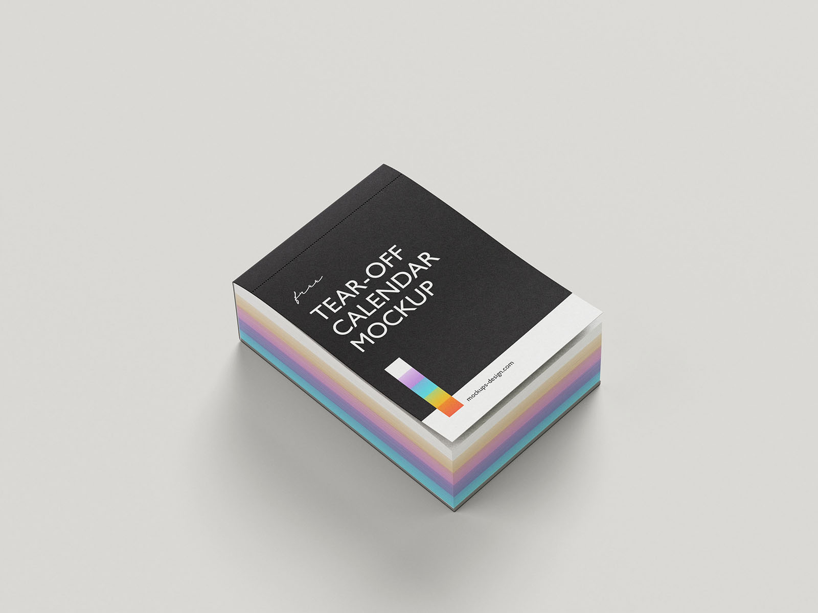 Free Tear off Wall Calendar Mockup PSD Template
