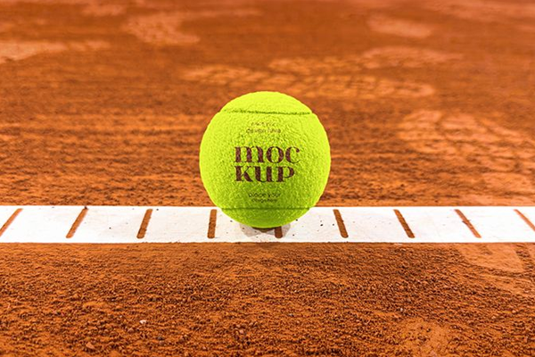 Free Tennis Ball 3 Mockups PSD Template