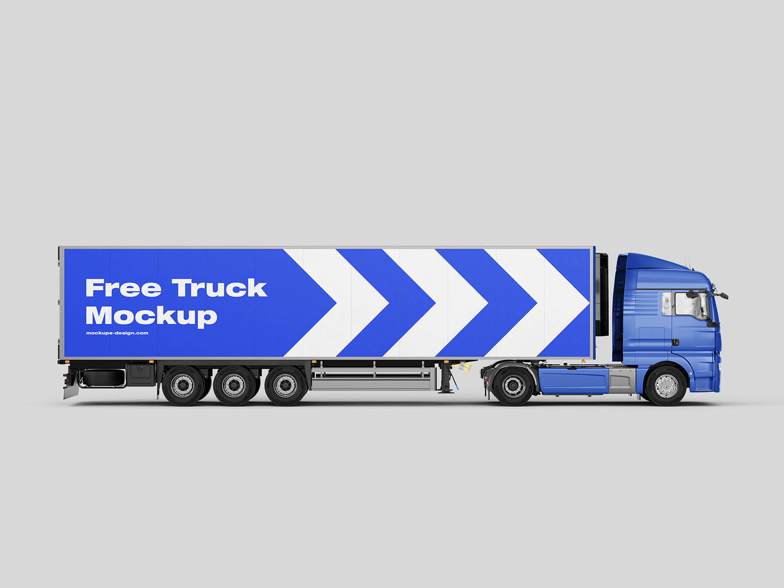 Free Truck Mockup PSD Template