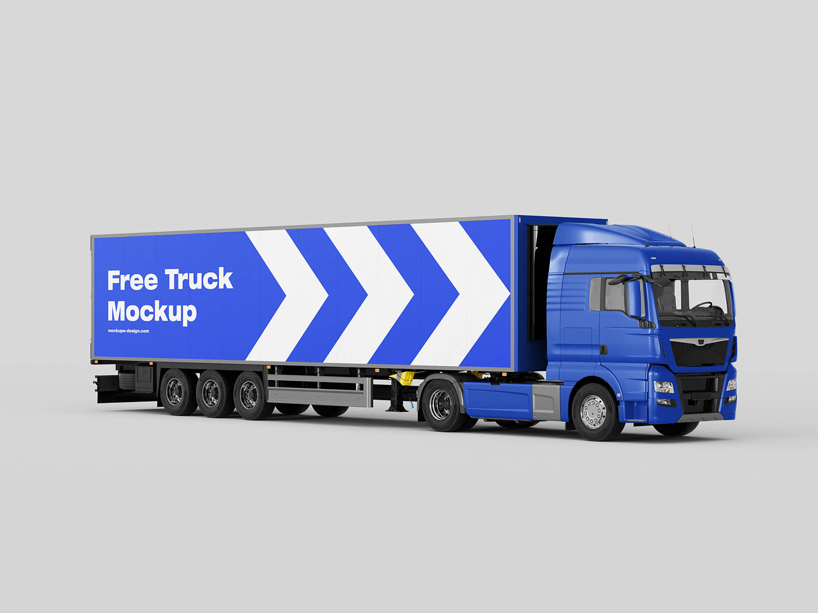 Free Truck Mockup PSD Template