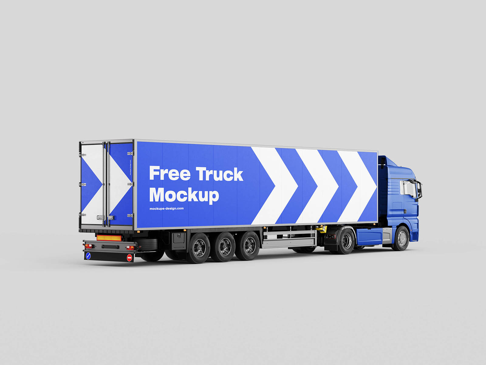 Free Truck Mockup PSD Template