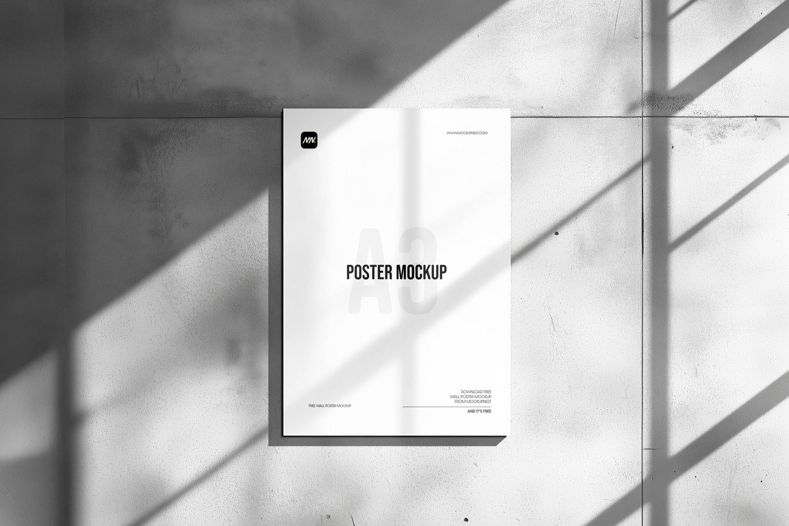 Free Wall Poster Mockup PSD Template