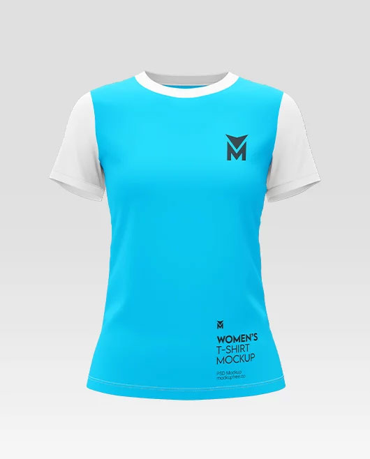 Free Womens T-Shirt Mockup PSD Template