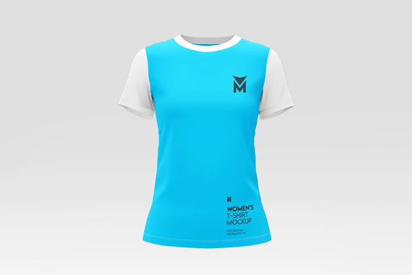 Free Womens T-Shirt Mockup PSD Template