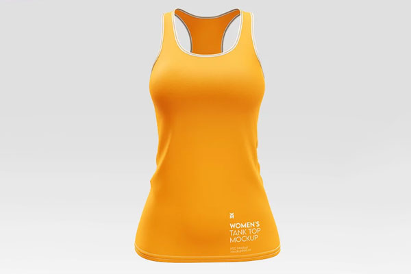 Free Womens Tank Top Mockup PSD Template