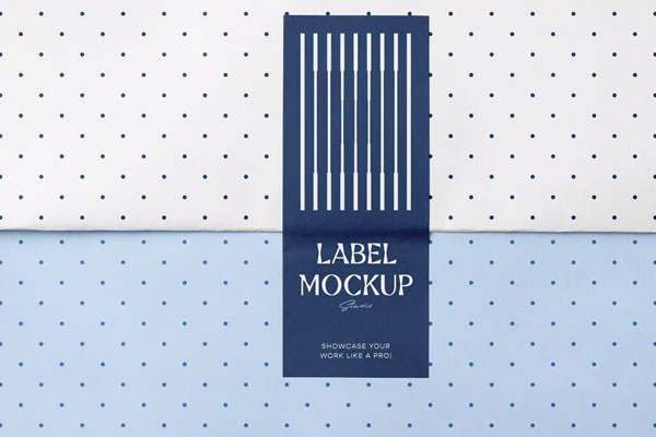 Free Wrapping Paper Mockup PSD Template