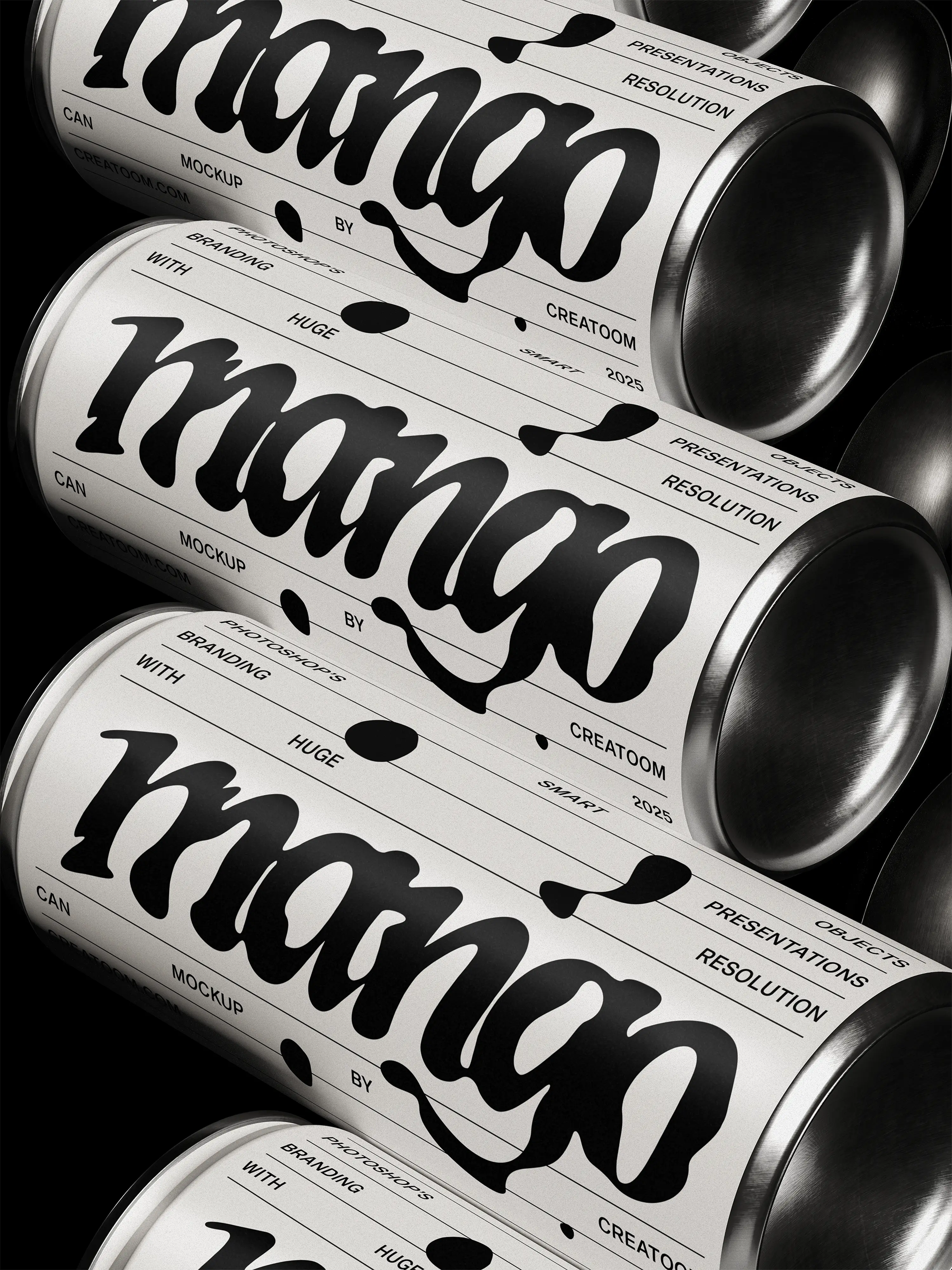 Free 250 ML Aluminium Can Mockups PSD Template