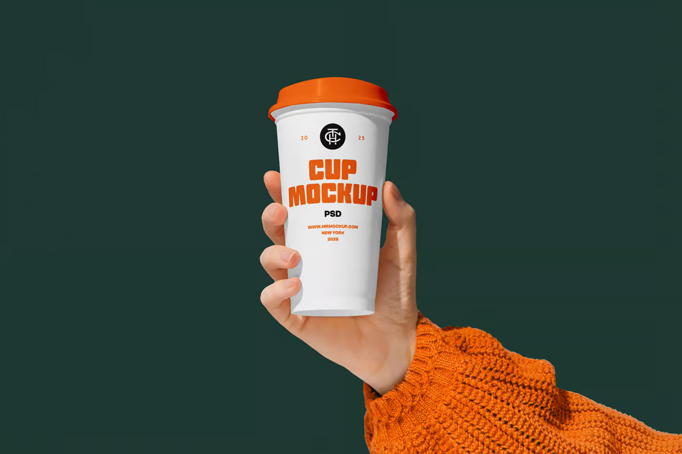 Free Big Size Coffee Cup Mockup PSD Templater