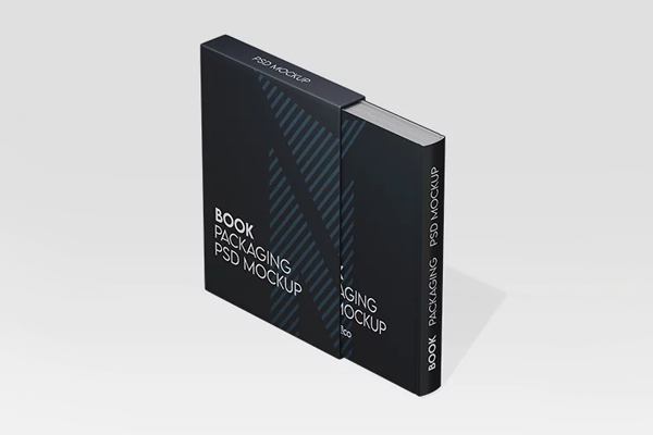 Free Book Packaging Mockup PSD Template