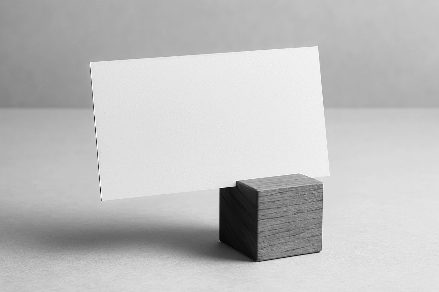 Free Business Card on Cubic Mockup PSD Template