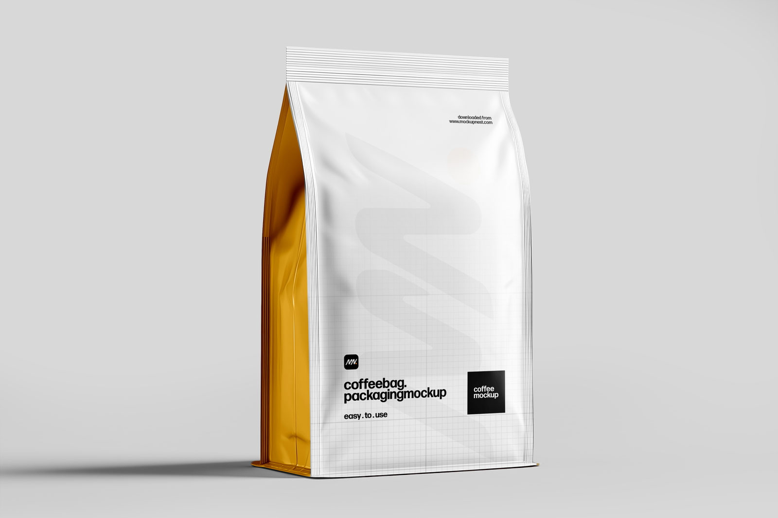 Free Coffee Packaging Bag Mockup PSD Template