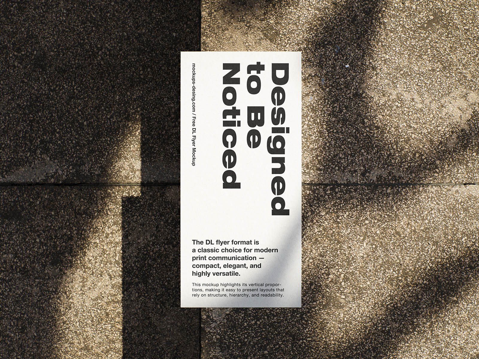 Free Compact DL Flyer Mockup PSD Template