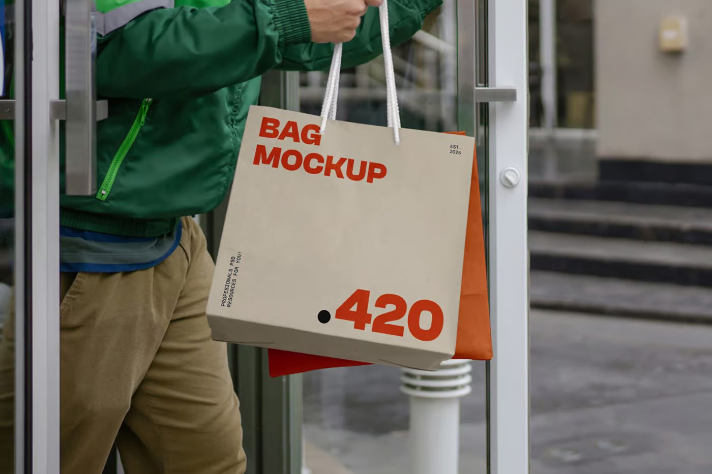 Free Delivery Bag Mockups PSD Template