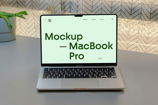 Free Devices on Desk Mockup PSD Template