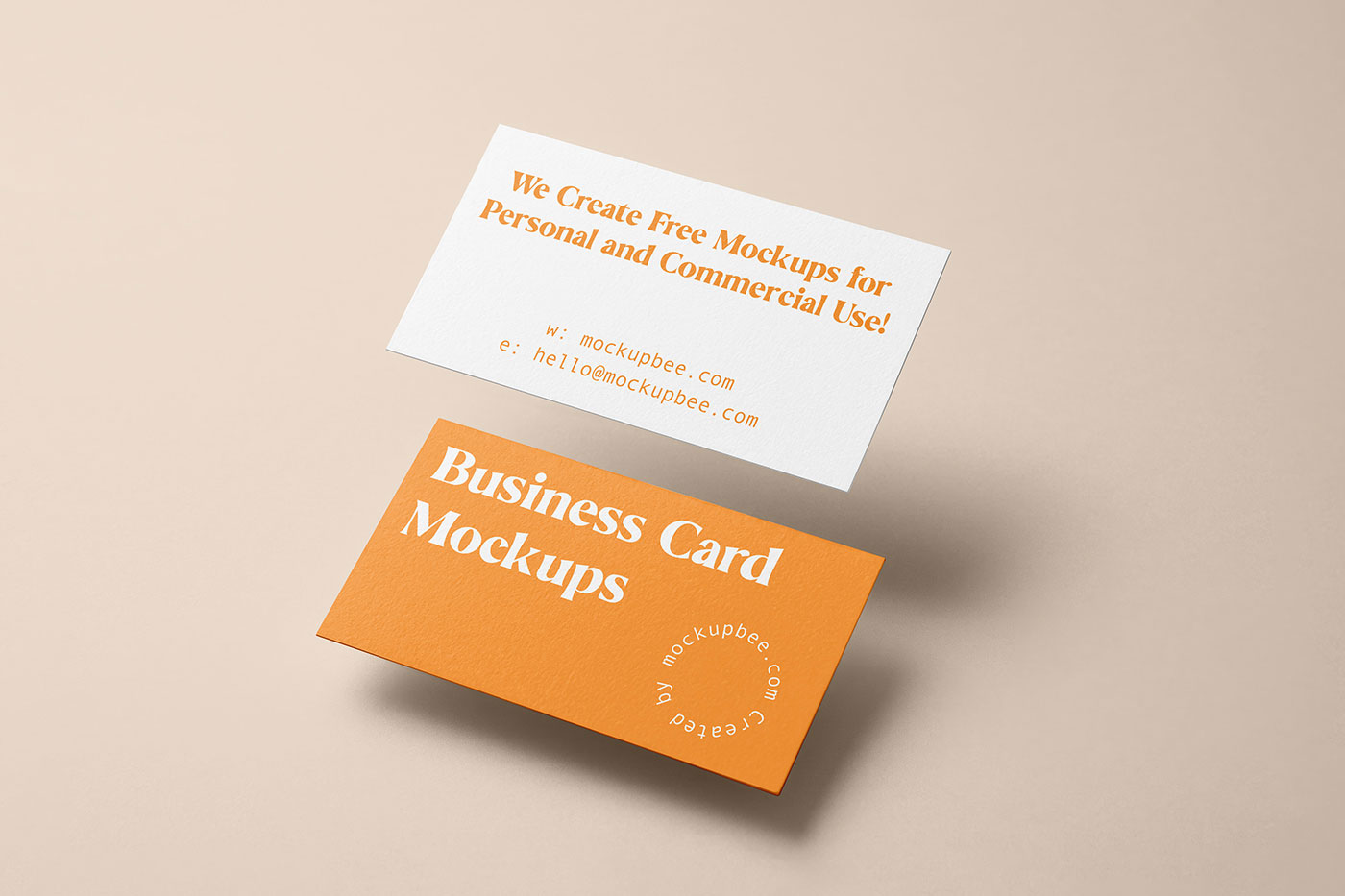 Free Double Business Card Mockups PSD Template