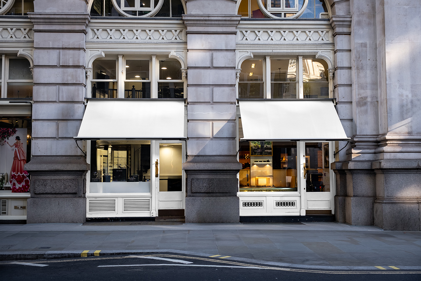 Free Double Storefront Mockup PSD Template