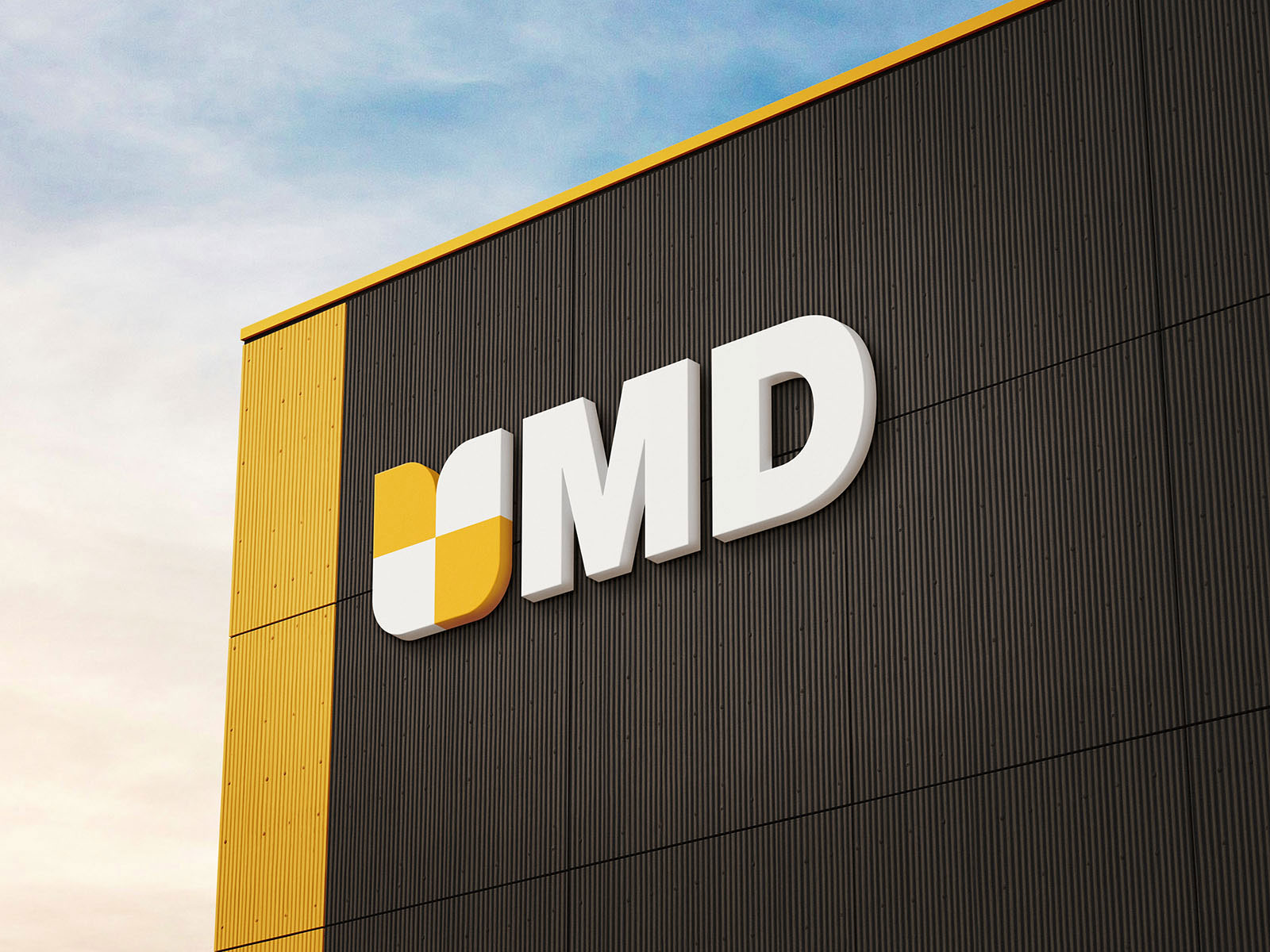 Free Hall Logo Mockup PSD Template