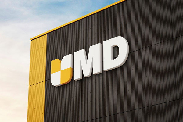 Free Hall Logo Mockup PSD Template