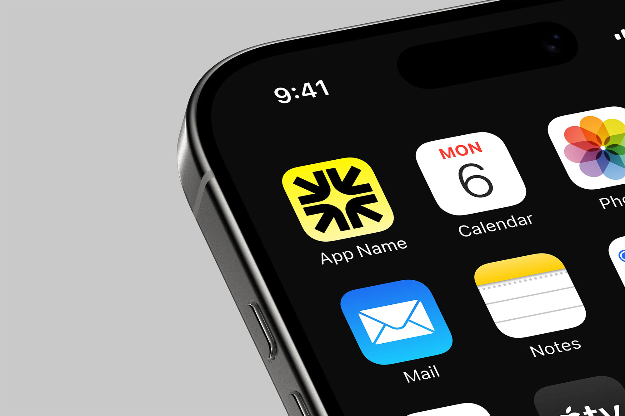 Free IOS App Icon Mockup PSD Template