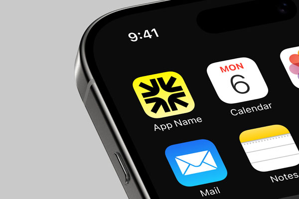 Free IOS App Icon Mockup PSD Template