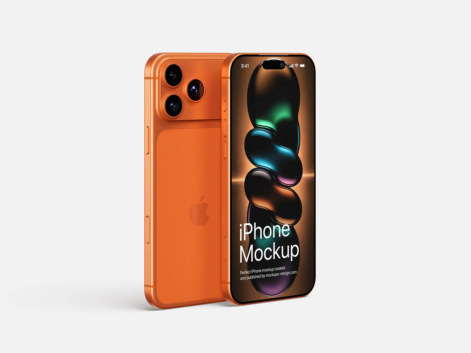 Free iPhone 17 Mockup PSD Template