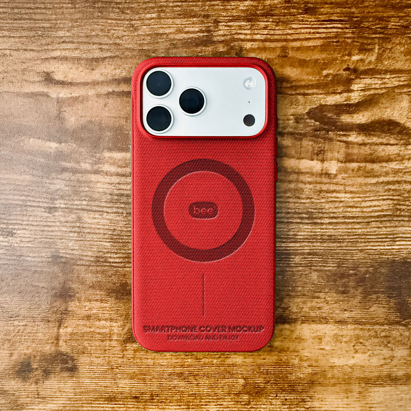 Free iPhone 17 Pro Cover Mockup PSD Template
