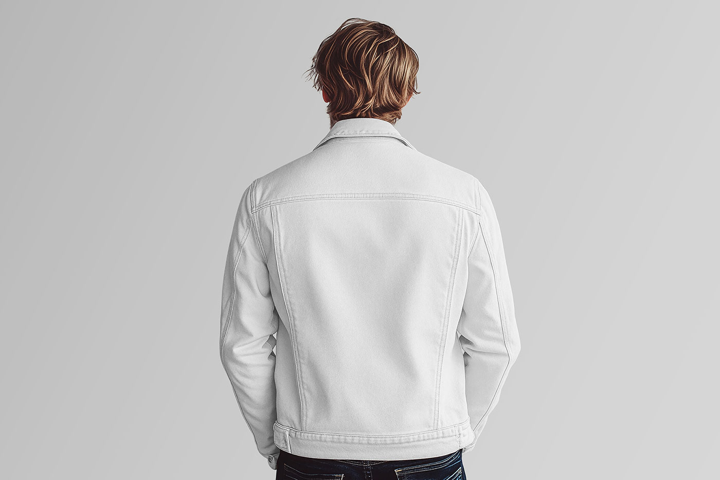 Free Jeans Jacket Mockup PSD Template