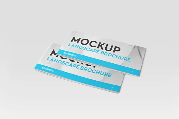 Free Landscape Brochure Mockups PSD Template
