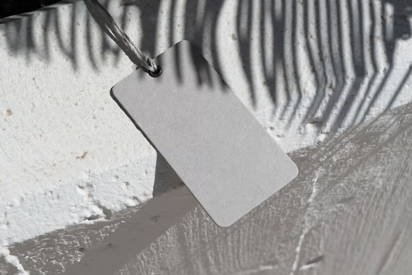 Free Laying Label on Concrete Mockup PSD Template