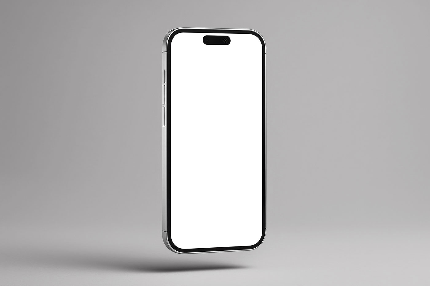 Free Levitating iPhone Screen Mockup PSD Template