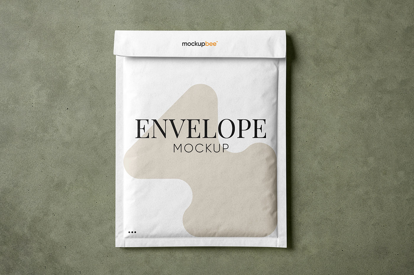Free Lying Big Bubble Envelope Mockup PSD Template