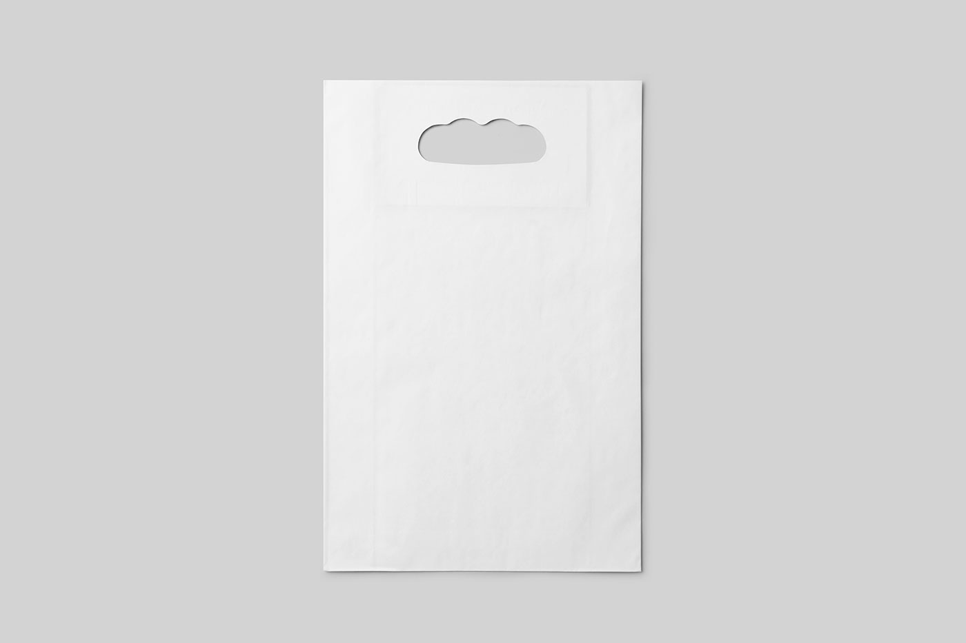 Free Lying Eco Paper Food Bag Mockup PSD Template