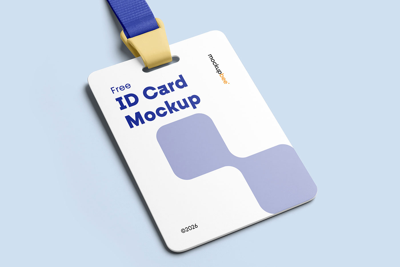 Free Minimal ID Card Mockup PSD Template