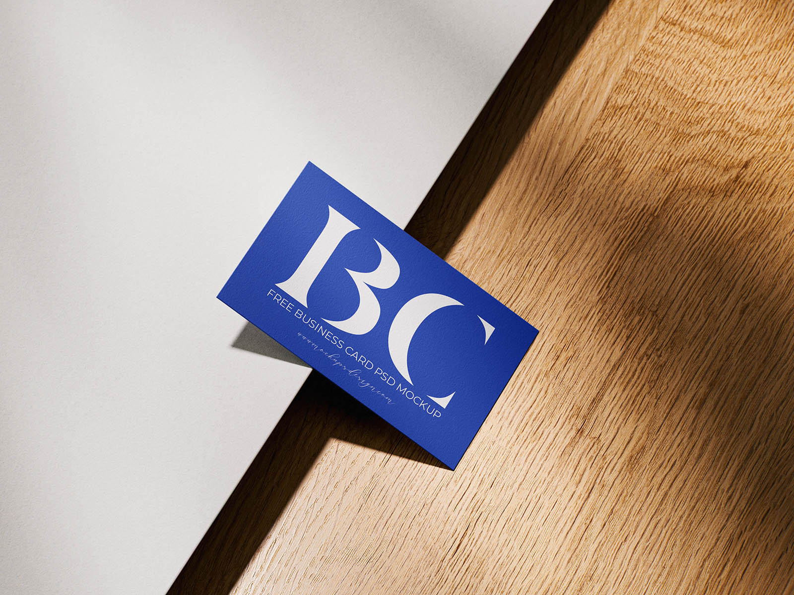 Free Modern Business Card Mockup PSD Template