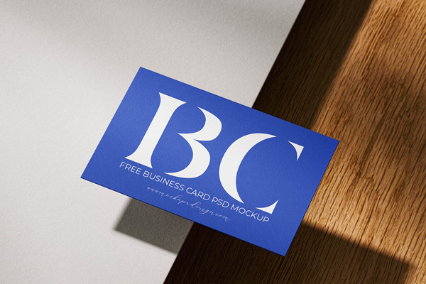 Free Modern Business Card Mockup PSD Template