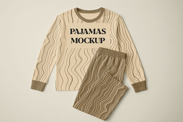 Free Pajamas Set Mockup PSD Template
