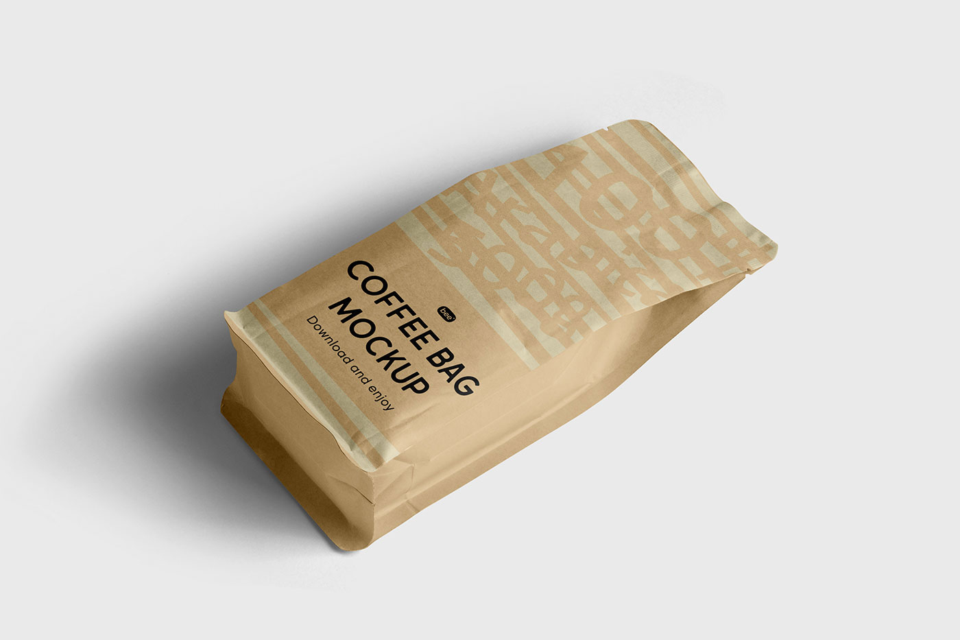 Free Perspective Bag of Coffee Mockup PSD Template