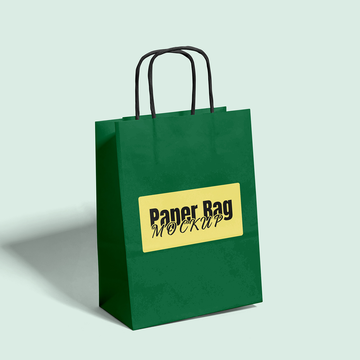 Free Perspective Shopping Bag Mockup PSD Template