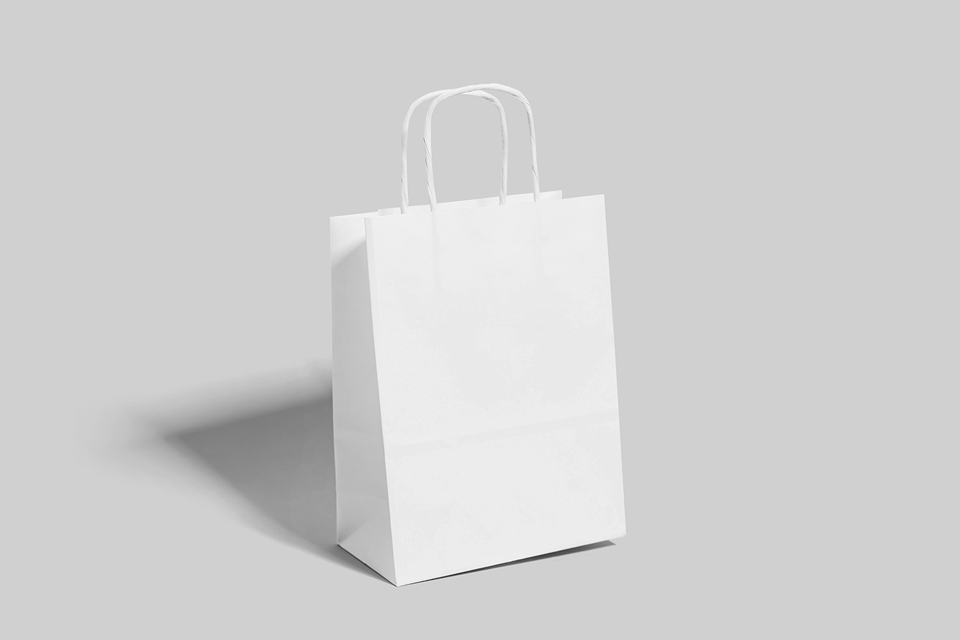 Free Perspective Shopping Bag Mockup PSD Template