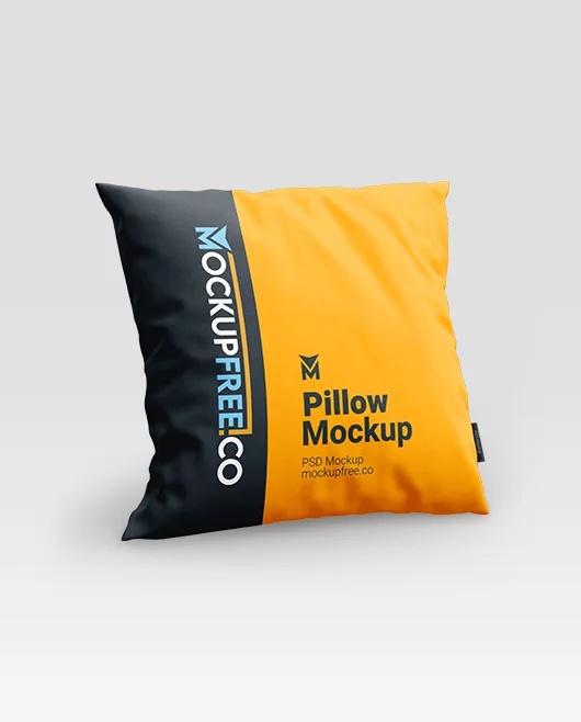 Free Pillow Mockup PSD Template