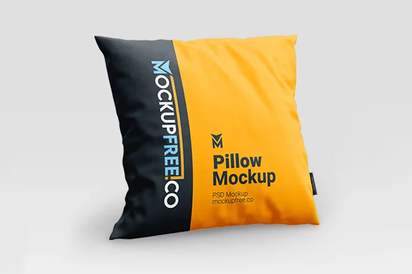 Free Pillow Mockup PSD Template
