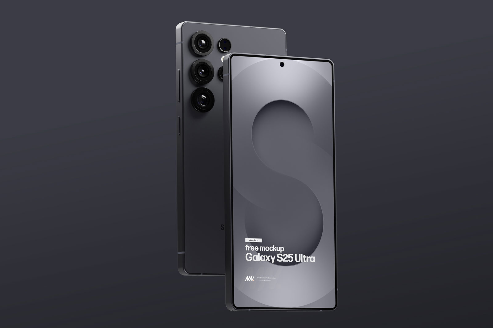 Free Samsung Galaxy S25 Ultra Mockup PSD Template