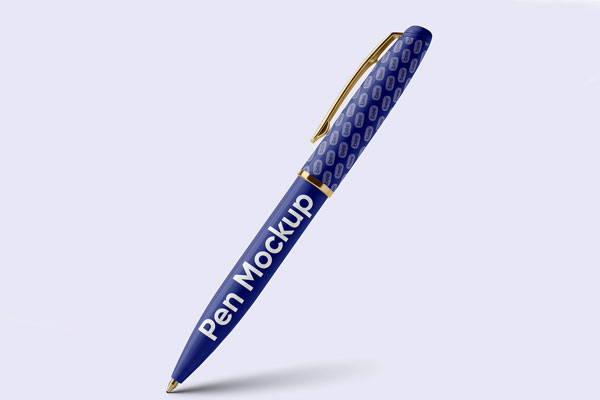Free Standing Pen Mockup PSD Template